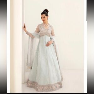 Pakistani designer Raja Salahuddin peshwas trouser duppata